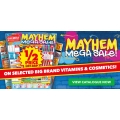 Chemist Warehouse - Mayhem Mega SALE: Up to 80% Off Fragrances; 65% Off Health &amp; Vitamins; 60% Off Cosmetics etc