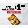 Pizza Hut - Latest Coupons: Add Garlic Bread for $1; Garlic &amp; Cheese Pizza $5; 2 Sides $6 etc. (codes)