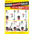 Godfreys - Huge Stocktake Sale: Up to 50% or more e.g. Hoover Cordless Wet &amp; Dry Hand Vacuum $59 (Was $119); Hoover Tornado Bagless Vacuum $99 (Was $299) etc.
