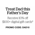 Good Food Gift Cards - Father&#039;s Day: 10% Off 100+ Digital Gift Cards (code)
