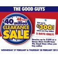 Good Guys - Get up to $300 back on Online Purchases - 2 Days only!