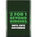 Grill&#039;d - Monday Special: 2 for 1 Beyond Burgers (BOGOF) - Valid until 25th November