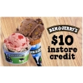 Ben &amp; Jerry&#039;s - $4.25 for $10 In-store credit toward ice cream, brownies, shakes and smoothies (code) @ Groupon