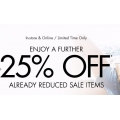 Further 25% Off On Sale At Guess - 4 Day Offer 