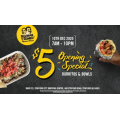Guzman Y Gomez (GYG) - $5 Burritos &amp; Burrito Bowls! Stafford, QLD [Thurs 10th Dec]