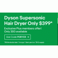 [Plus Members] Dyson 316471-01 Supersonic Hair Dryer $399 + $9 Postage (code)! Was $499
