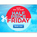 Hotels.com - Half Friday Sale: Minimum 50% Off Hotel Booking + Extra 12% Off Mastercard Holders (code)