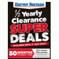 Harvey Norman - 1/2 Yearly Clearance Super Deals - Valid until 1/7/2018