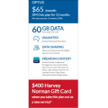 Harvey Norman - Bonus $400 Harvey Norman Gift Card w/ Unlimited Talk &amp; Text Optus Powered 60GB SIM Data Plan $65/Month (New Customers Only)