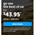 Tiger Air - Best of Oz Flight Sale: Domestic Flights from $33.95 e.g. Hobart ------&gt; Melbourne $39.95