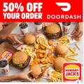 Hungry Jacks - 50% Off Orders via DoorDash App - Minimum Spend $30