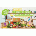 Groupon - 50% Off HelloFresh: Weekly Delivered Meal Plans from $14.95 + BONUS $15 Groupon Credit or FURI Voucher (code)