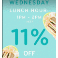 Skip - Hottest Happy Hour Sale: 11% Off Lunch Hour Deals via App (code)! 1 P.M - 2 P.M
