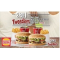 Hungry Jack&#039;s - 2 for 1 Twosdays - Buy 1 Whopper Cheese Value Meal and get 1 Free (NSW Only)