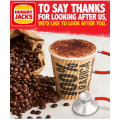 Hungry Jacks - Free Medium Coffee, Soft drink or Water for Healthcare Workers