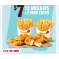 Hungry Jacks - 2 Nuggets + 2 Medium Chips for $7 Pick-Up via App