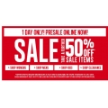 Jeanswest 1 DAY SALE - FURTHER 50% off all sale, today only!