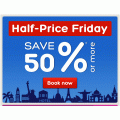  Hotels.com - Half Price Friday: Minimum 50% Off Hotel Booking +  Extra 10% Off via App (code)