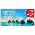 Hotels.com - Super Spring Savings: Up to 40% Off Hotel Booking + Extra 10% Off (code)