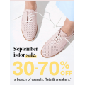Hush Puppies - September Sale: 30%-70% Off Sale Styles e.g. The Everyday Laceup W Black Nubuck Shoes $39 (Was $169.95) etc.