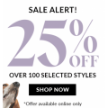 Hush Puppies - Flash Sale: 25% Off 100&#039;s of Sale Styles (Online Only)