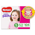 [Plus Members] Huggies Ultra Dry Nappy Pants, Girls, Size 5 Walker (12-17kg), 104 Count $33.96 Delivered (Was $63.96) @