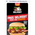Hungry Jacks - Free Delivery with Menulog (code)! 48 Hours Only