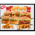 Hungry Jacks - Feast Bundle Medium $43.95 (Nationwide)