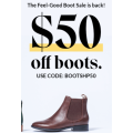 Hush Puppies - Flash Sale: $50 Off Full Priced Boots (code)