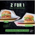 Huxtaburger - 2 for 1 Megan &amp; The Alternative Plant-Based Burgers (Mon 20/4 - Sun 26/4)
