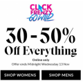 Hush Puppies - Click Frenzy 2019: 30-50% Off Everything (In-Store &amp; Online)