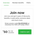  BIG4 Holiday Parks - Black Friday 2020: 50% Off 24 Months Membership, Now $25 (code)! Usually $50
