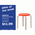 IKEA - Weekend Clearance: Up to 75% Off RRP e.g. FROSTA Orange/ Birch Stool $11.99 (Was $29.99) etc.