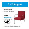 IKEA - Weekend Clearance Sale: Up to 80% Off Items e.g. Red PS 1999 Armchair $49 (Was $199) etc.