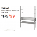 IKEA - Mid July Sale: Up to 60% Off Clearance Items + Extra $10 (code) e.g. FJÄDRAR Cushion Pad $1 (Was $15); SVANÖ Arbor bench, 119x48 cm $99 (Was $179) etc.