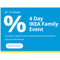 IKEA - 4 Days Family Event Sale: Up to 50% Off + Noticeable Offers - Starts Thurs 28th Oct