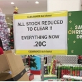 The Reject Shop - All Stock on Clearance: Everything for $0.2 (Up to 99% Off)