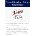 Wet&#039;n&#039;Wild Sydney - Friday Friendzy - Buy 1 Full-Priced Day Ticket Get 1 Free (Fri, 7th, 14th &amp; 21st Dec) 
