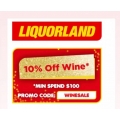 Liquorland - 10% Off Wines - Minimum Spend $100 (code)