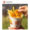 Hungry Jack&#039;s - Medium Hot, Crispy Chips + 3 Golden Chicken Nuggets Carry Cup $3 