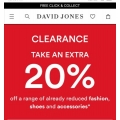 David Jones - Further 20% Off Clearance Sale (Already Up to 80% Off) e.g. Puma Ignite Limitless Shoes $55.2 (RRP $280)