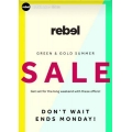 Rebel Sports - 4 Days Gold &amp; Summer Sale: Up to 50% Off Over 1600+ Items [Adidas, Nike, Puma, Reebok, New Balance etc.]