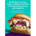 Deliveroo - $5 Off Next 2 Orders of $10 Dish of the Week via Google Pay