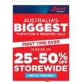 Amart Furniture - Biggest Ever Sale: Minimum 25%-50% Off Storewide