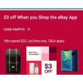 eBay - $3 Off Orders via App - Minimum Spend $20 (code)
