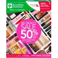 TerryWhite Chemmart - Big Beauty Sale: 50% Off Cosmetics [L&#039;Oreal Paris; Maybelline; Revlon &amp; Nude by Nature]