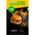 Oporto S.A - Chimi Chicken Box: Oprego Burger, 1⁄4 Chicken with Chimichurri Basting &amp; Chips $16