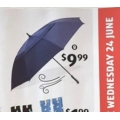 ALDI - Golf Umbrella $9.99 [Assorted Colours]! Starts Wed 24th June