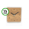 Woolworths - Inspire Small Clock With Bamboo Face $1 (Was $15)