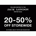 Jack London - Winter Sale: 20%-50% Off Storewide (In-Store &amp; Online)